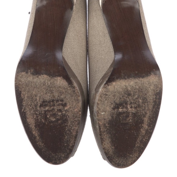 Stuart Weitzman Peep-Toe Pumps Neutral - Size 8 - Picture 5 of 6